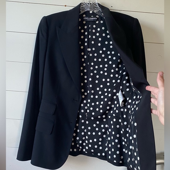Dolce And Gabbana Blazer/Jacket with Polka Dot Lining - Picture 2 of 5